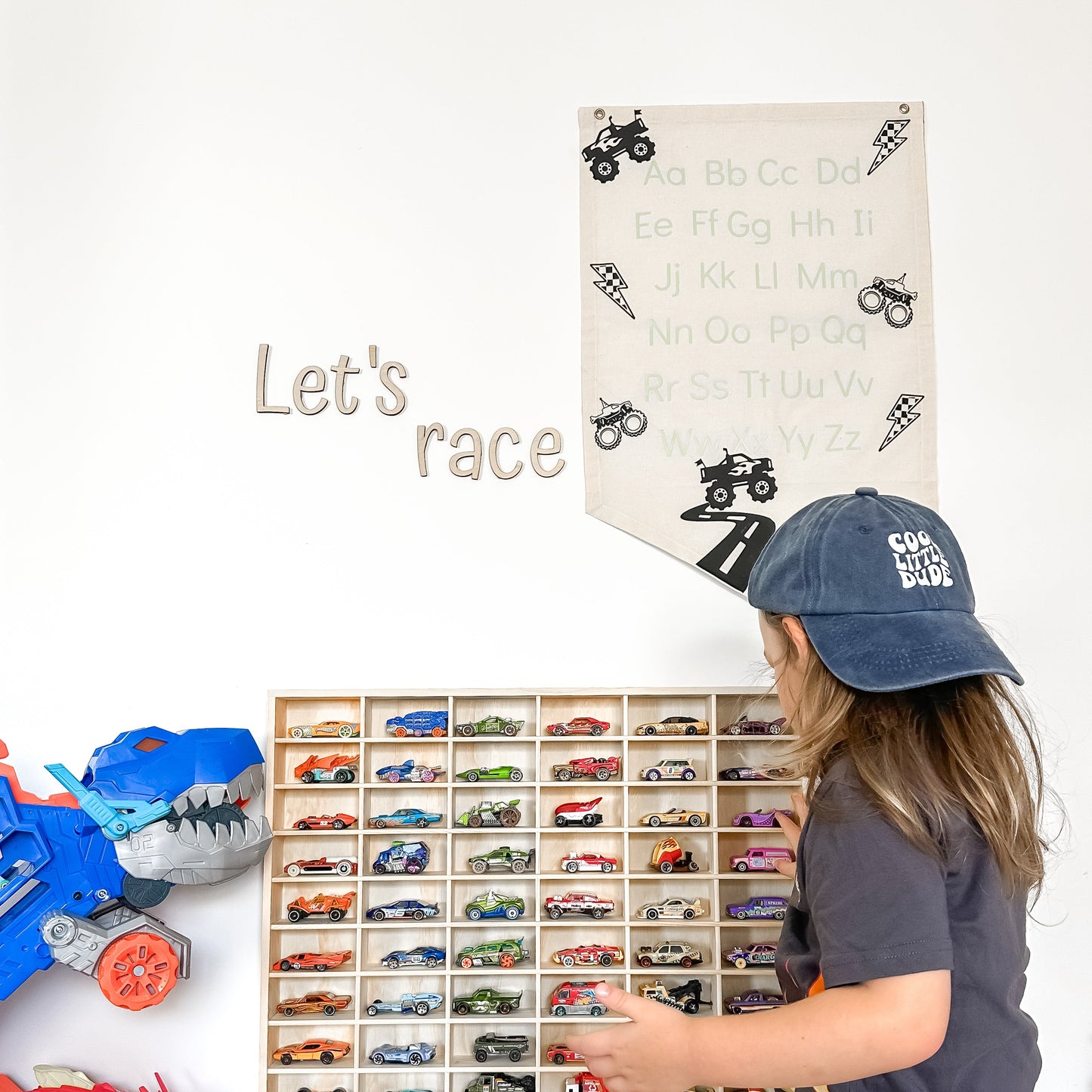 ABC or 123 Banner - Monster Trucks