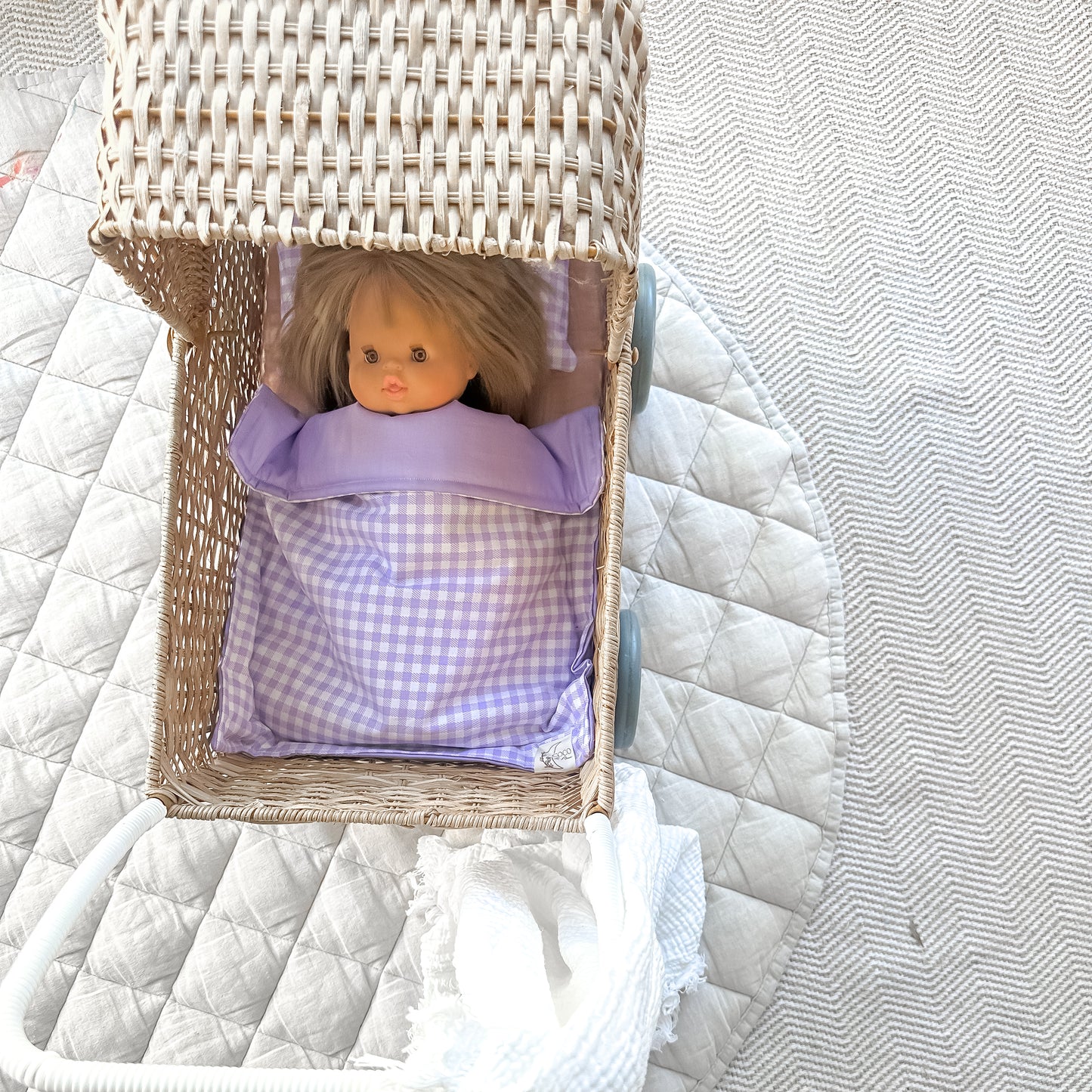 Dolly Bedding Set Purple Gingham
