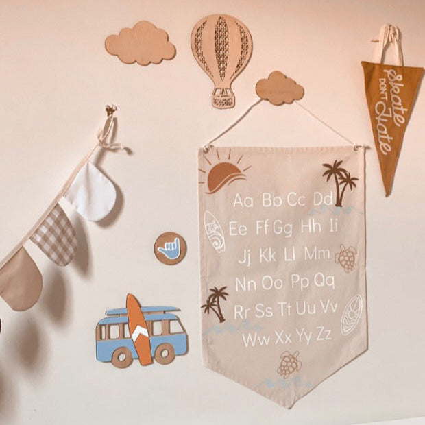 Beach theme ABC & 123 Banners