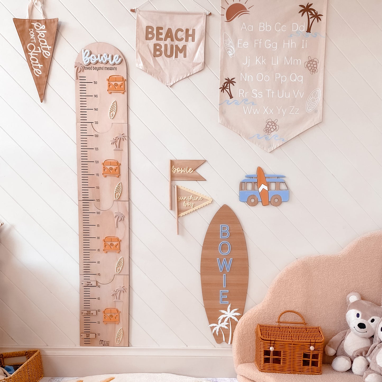ABC or 123 Banner - Beach theme