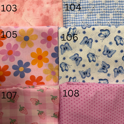 Fabric Tea Cup Set – (Custom Fabric Choice)