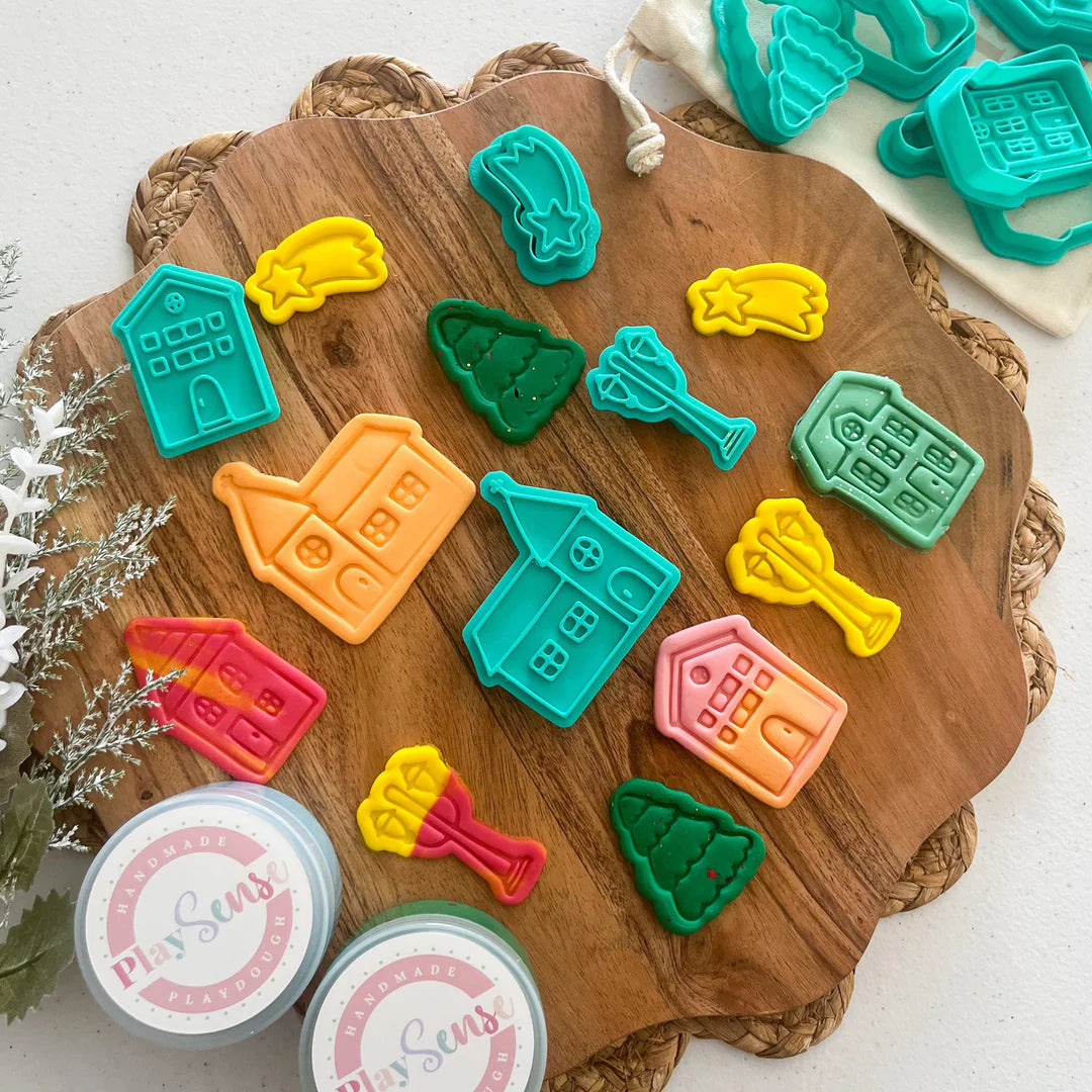 ECO Play Sense Stamp & Cutter | Christmas Village (Set of 7)