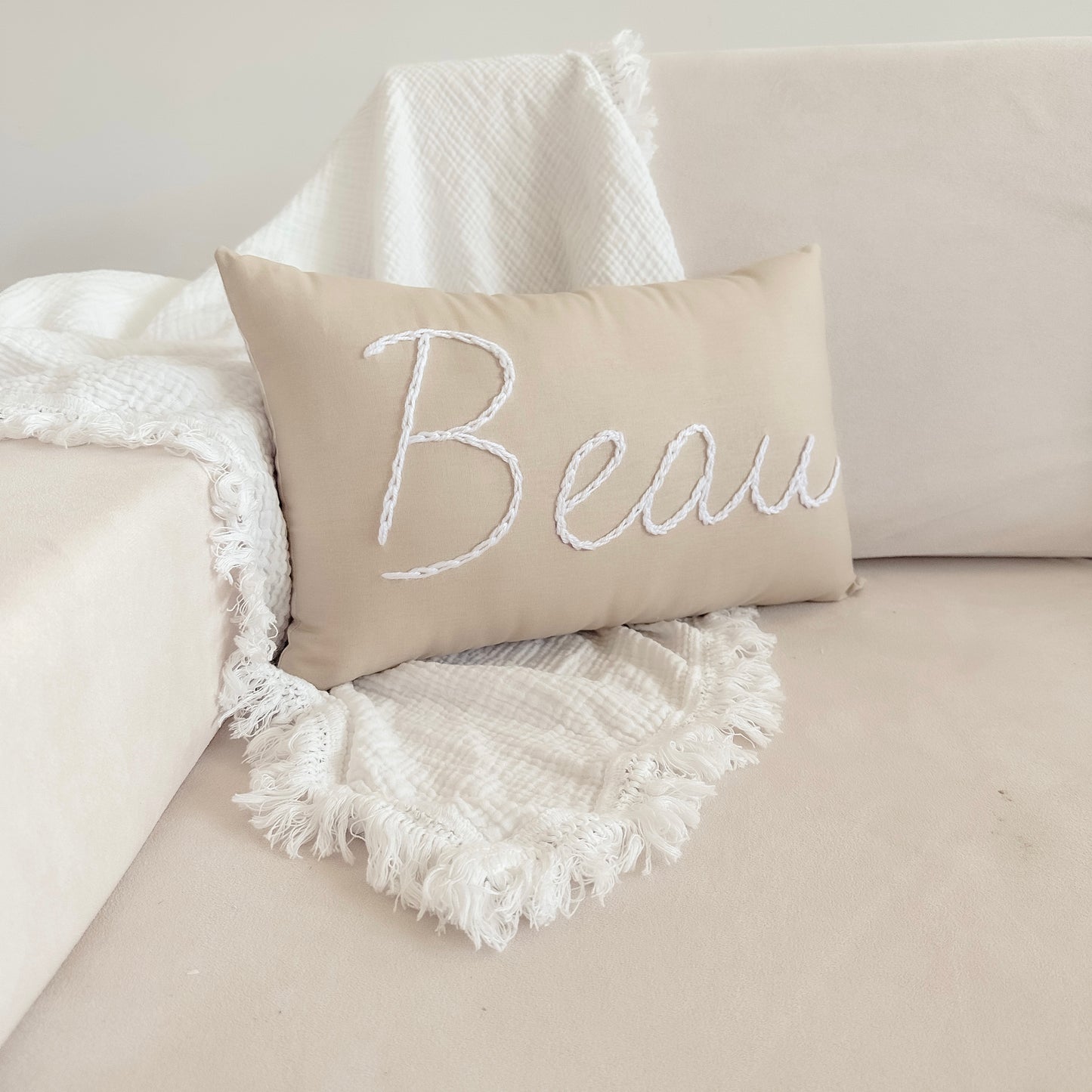 Two Tone Personlised Cushion