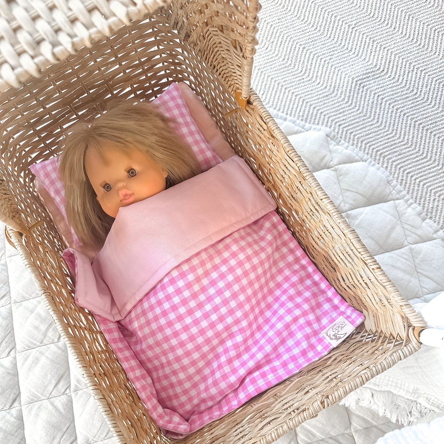 Dolly Bedding Set Pink Gingham