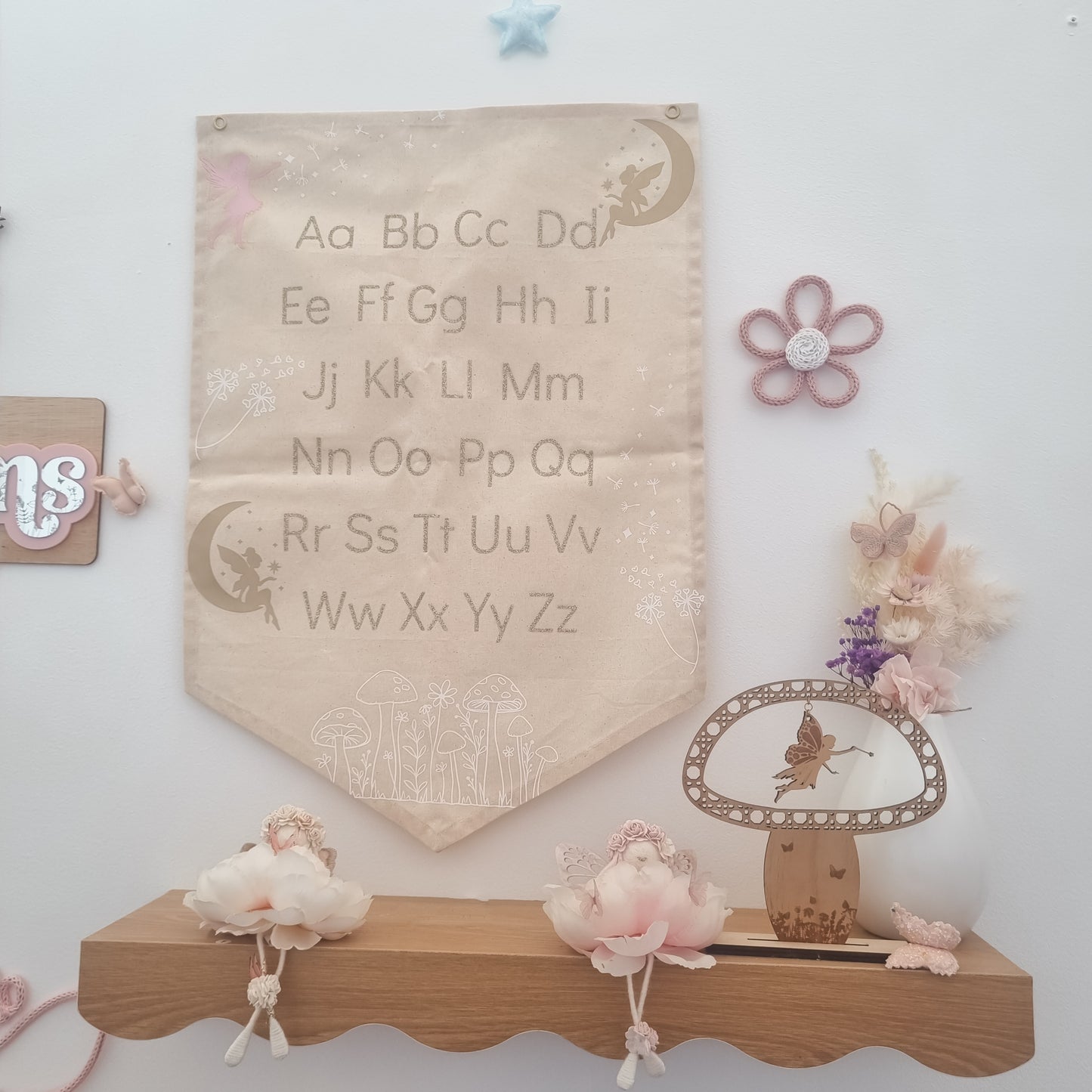 ABC or 123 Banner - Fairies