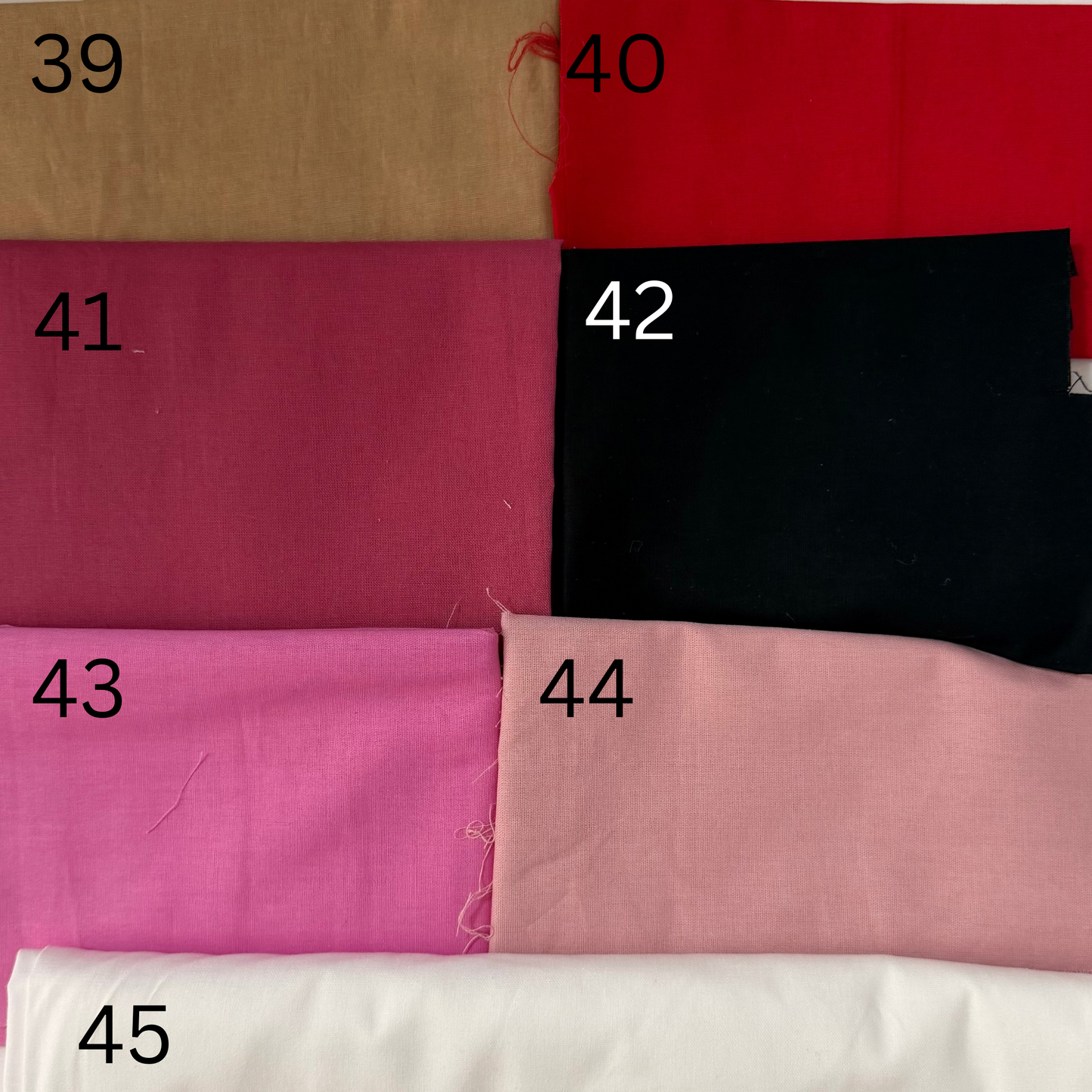 Fabric Letters (Singles Lower & Uppercase)