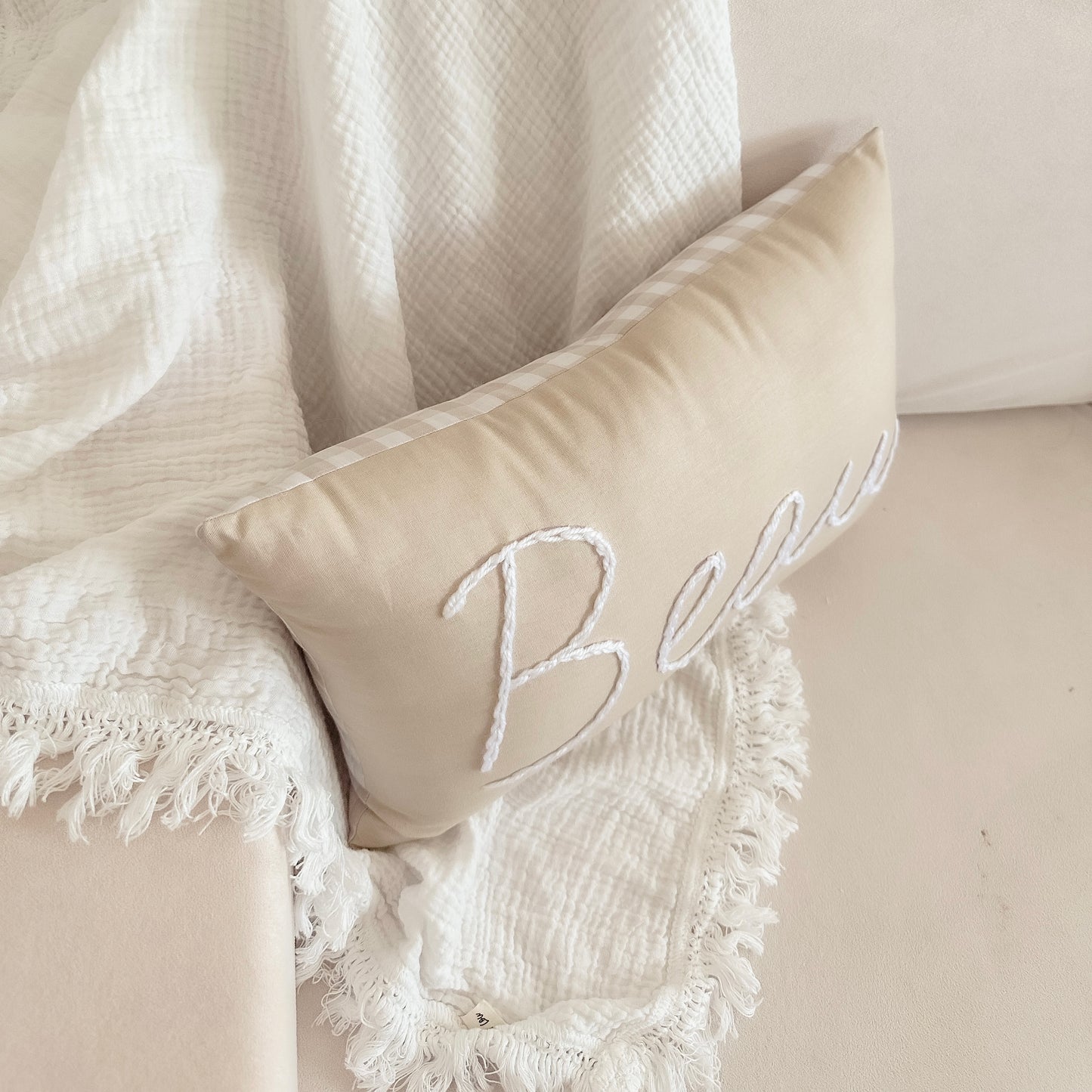Two Tone Personlised Cushion