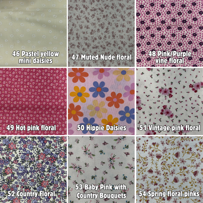 Fabric Tea Cup Set (single) – Custom Fabric options
