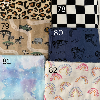 Fabric Letters (Singles Lower & Uppercase)