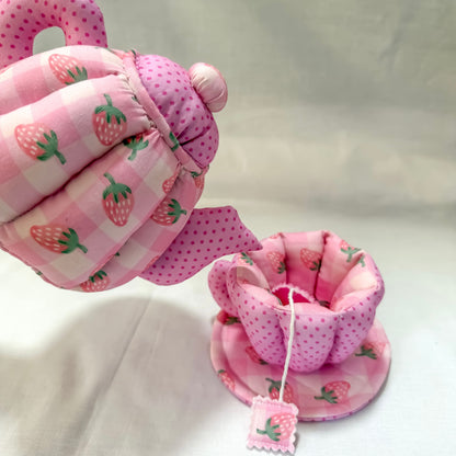 Handmade Fabric Tea Set – Custom Fabric Choice