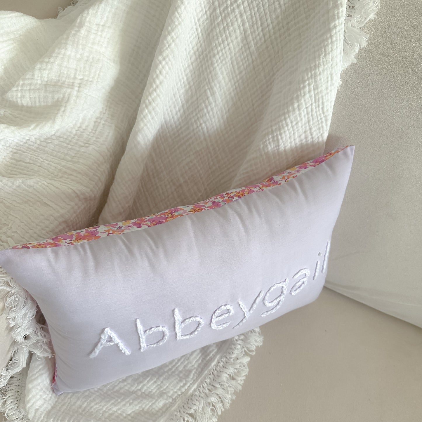 Two Tone Personlised Cushion