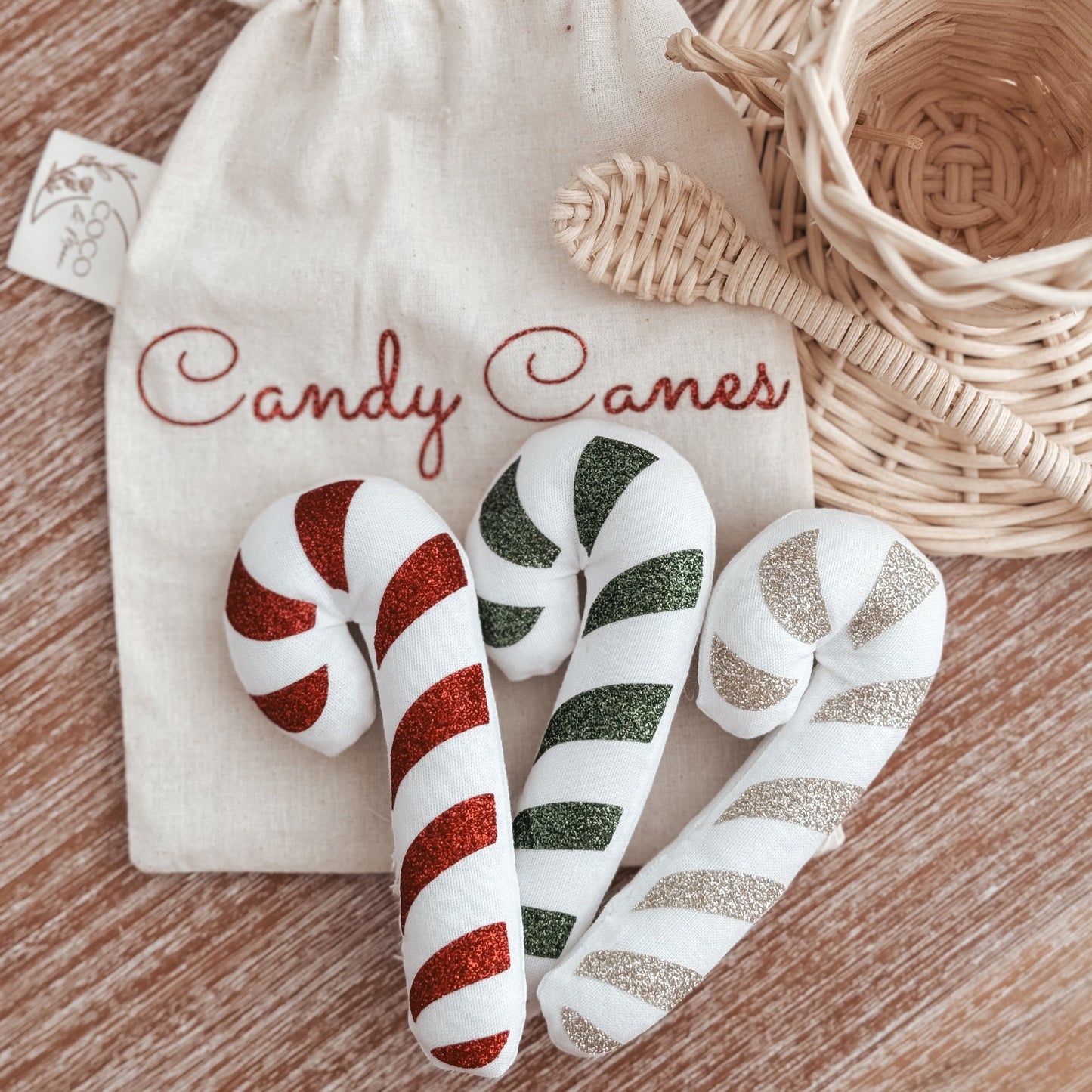 Mini Candy Cane Bags