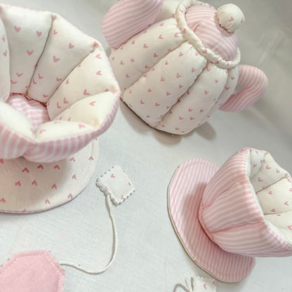Handmade Fabric Tea Set – Custom Fabric Choice