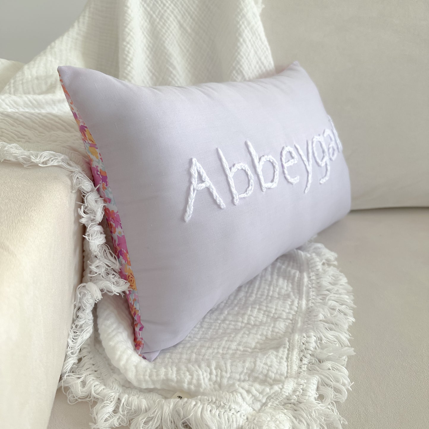 Two Tone Personlised Cushion