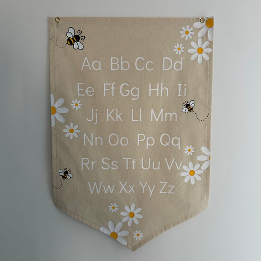 Daisy and bee ABC or 123 Banner