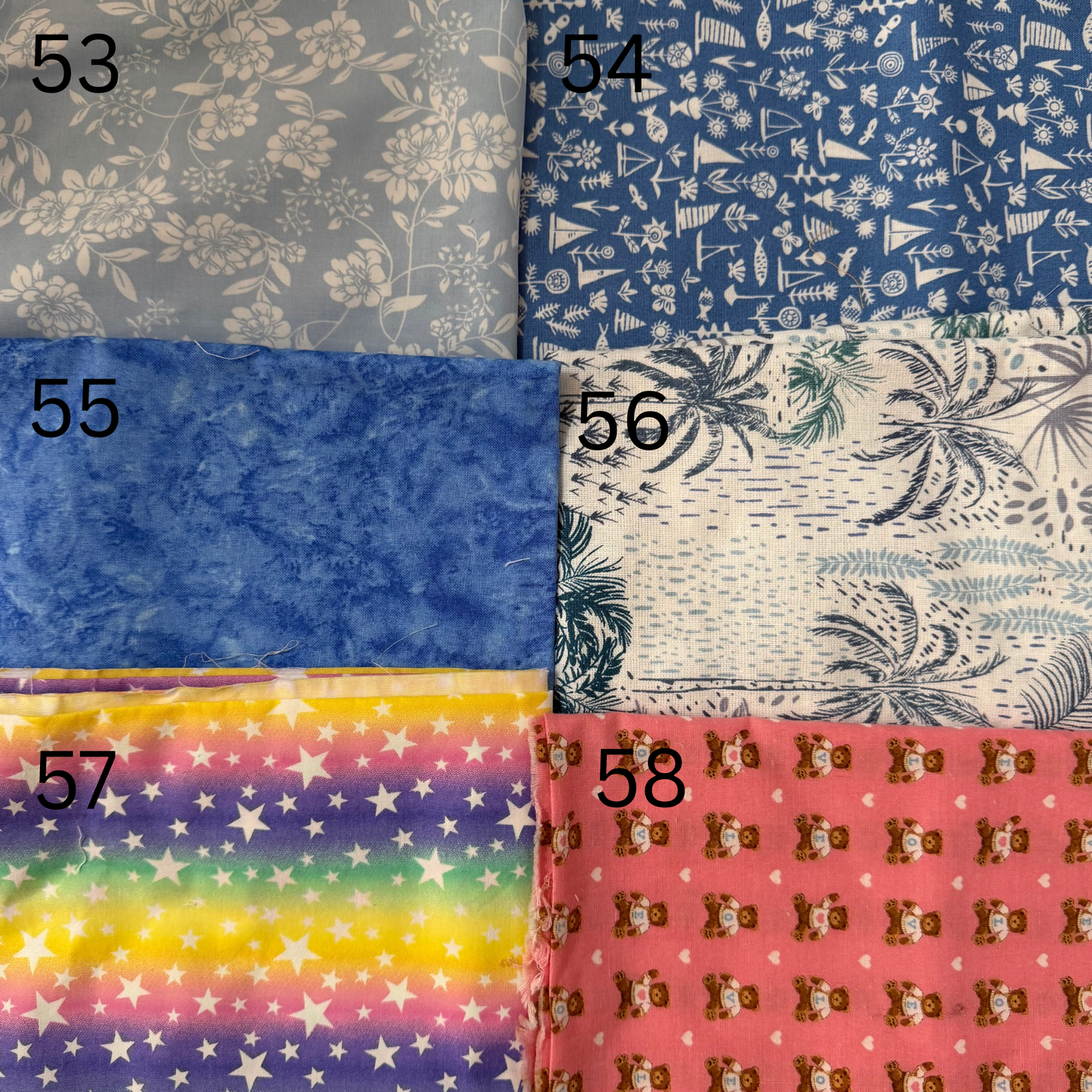 Fabric Letters (Singles Lower & Uppercase)