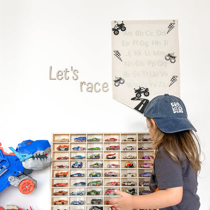 ABC or 123 Banner - Monster Trucks