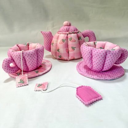 Handmade Fabric Tea Set – Custom Fabric Choice