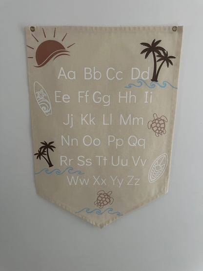 Beach theme ABC & 123 Banners