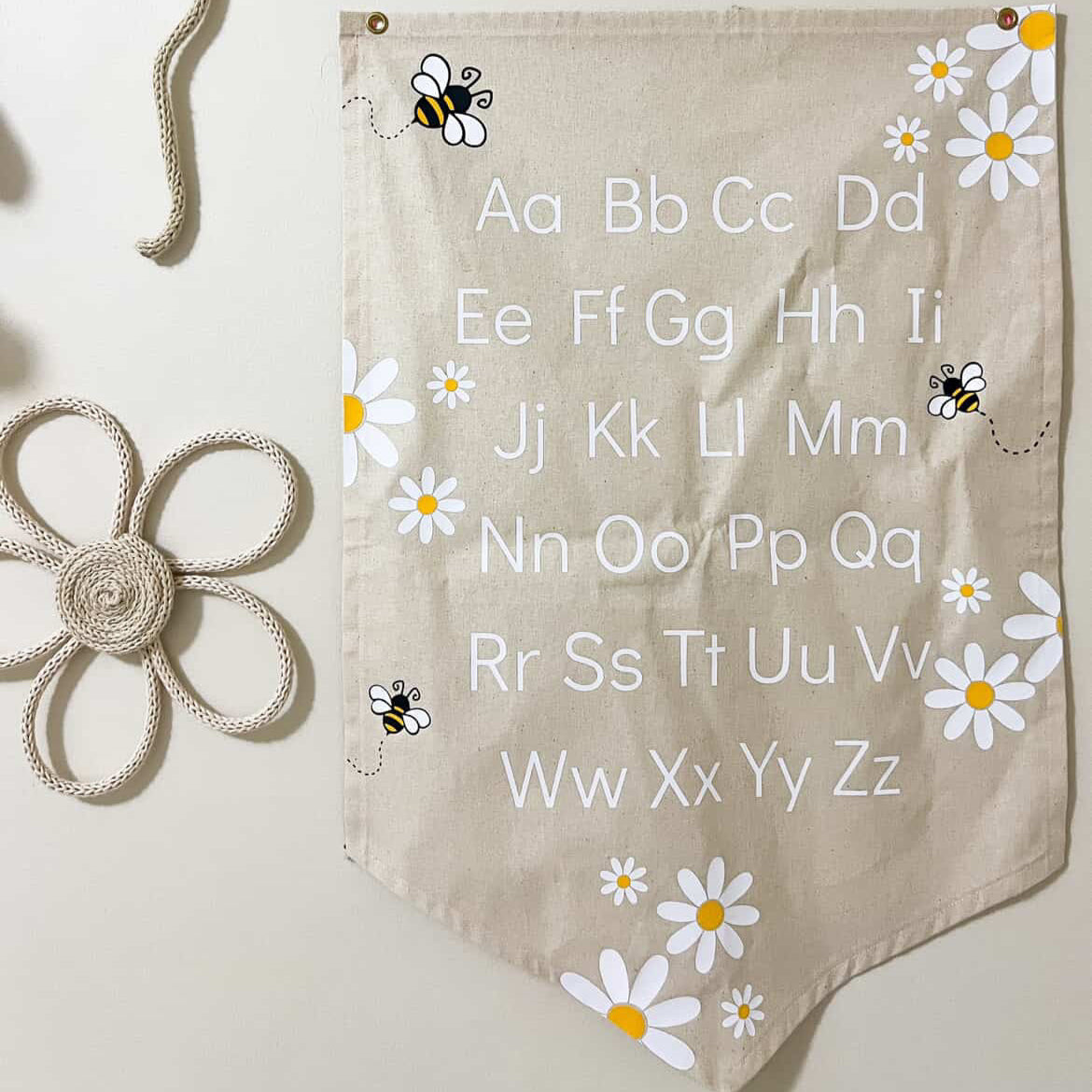 Daisy and bee ABC or 123 Banner