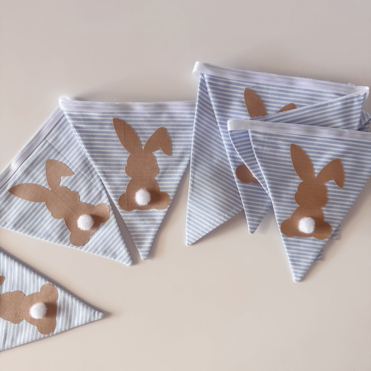 Fabric Bunny Bunting - (Colour Options)