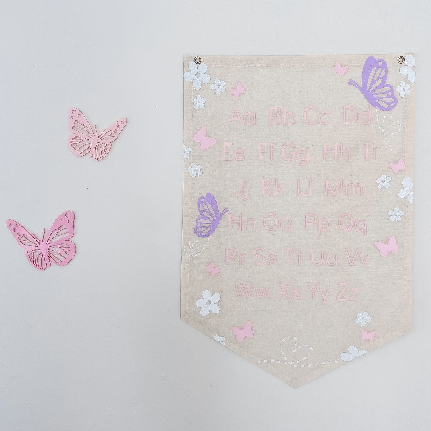 ABC or 123 Banner - Butterflies