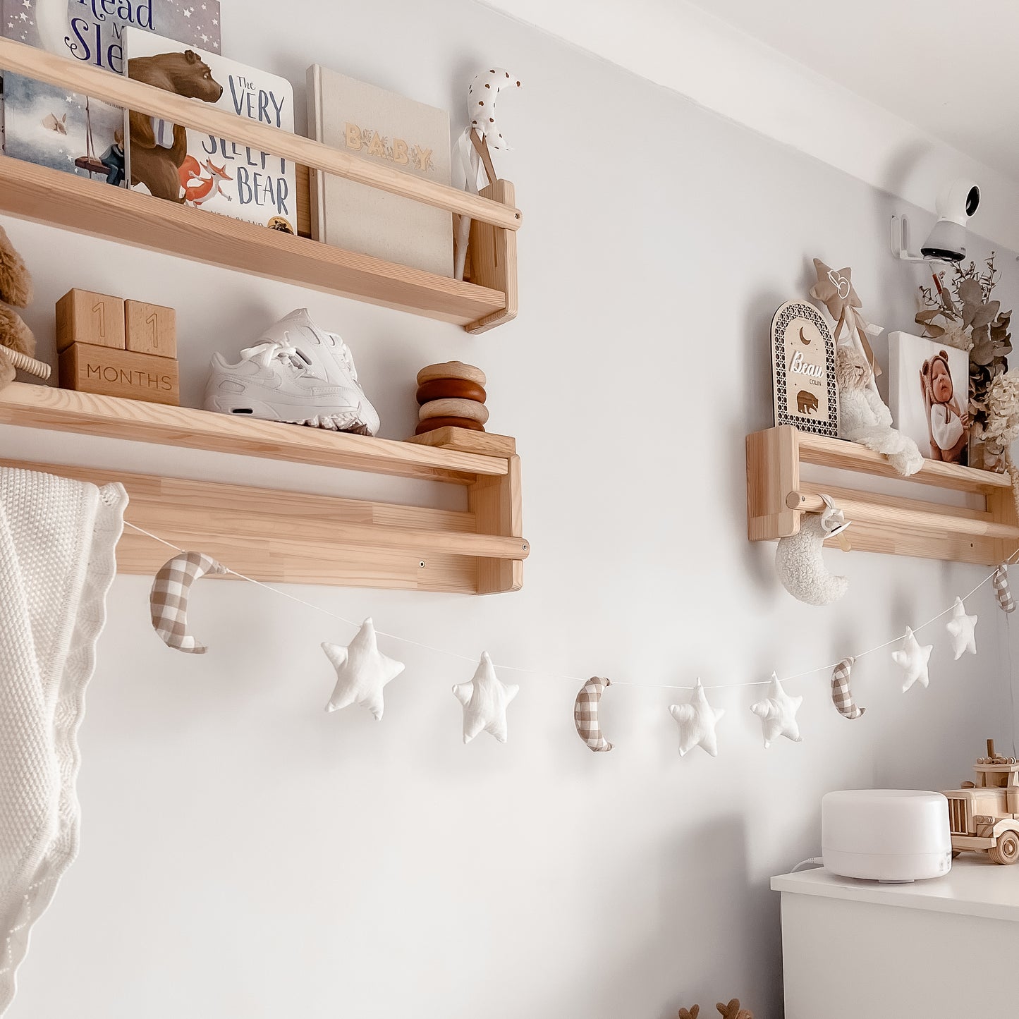 Milky Way Garland - Stone Gingham