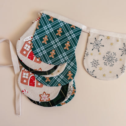 Christmas Fabric Bunting - Large (Colour Options)