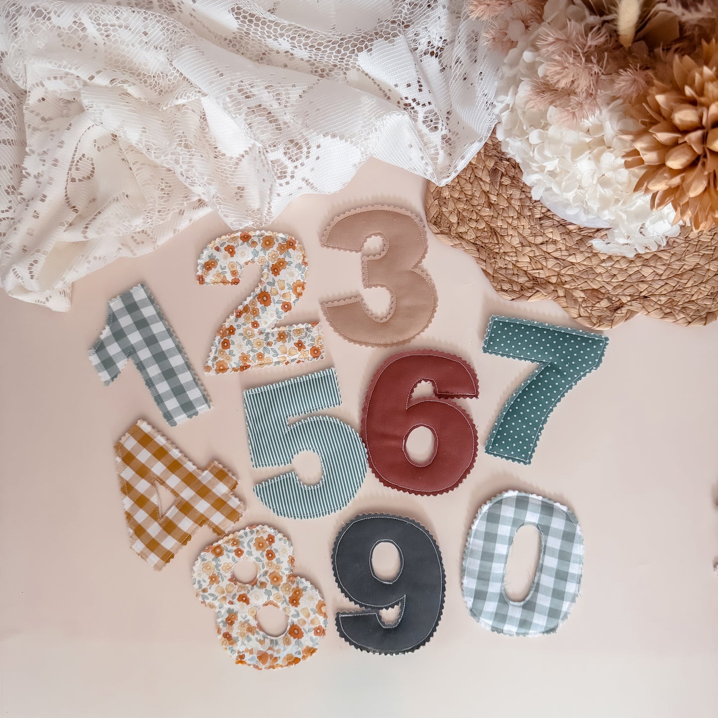 Fabric Numbers Set - Numbers 0–9