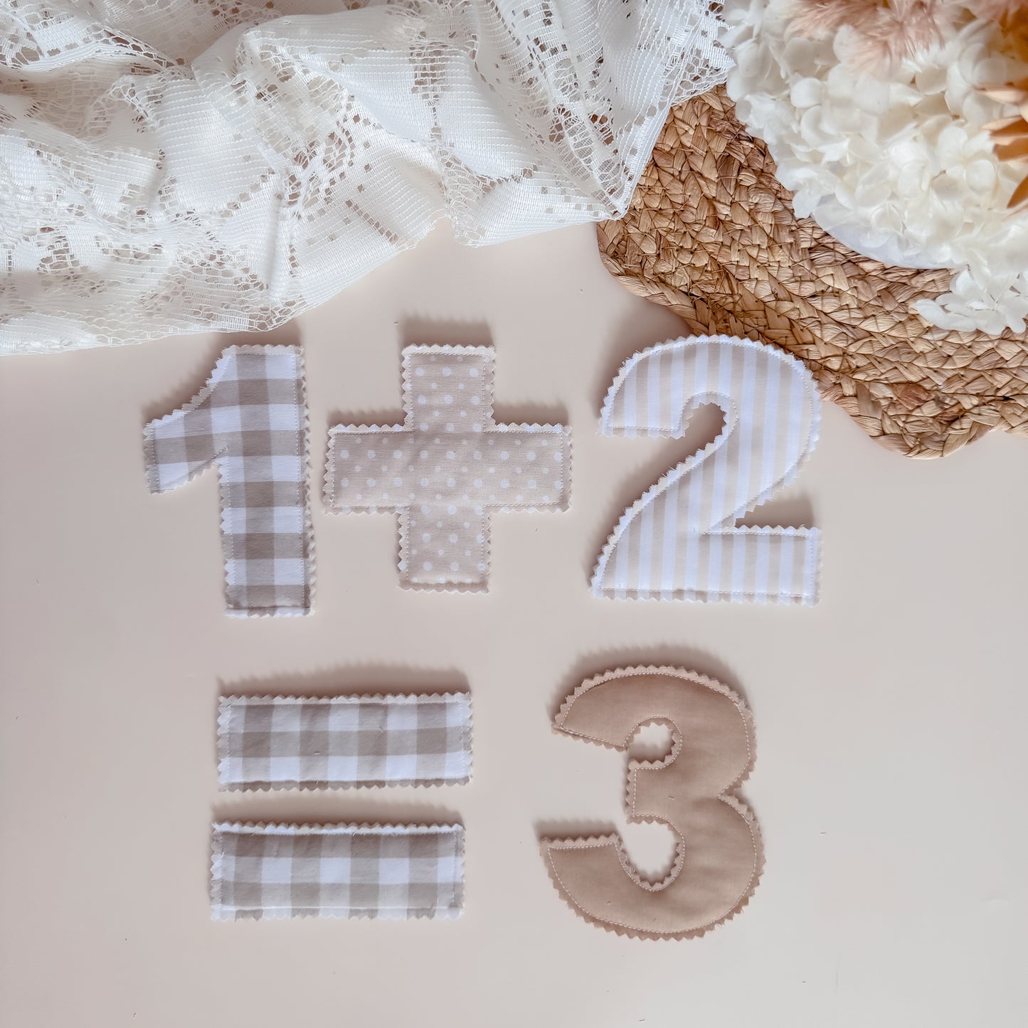 Fabric Mathematics Symbols - Set of 5