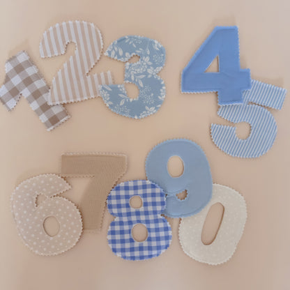 Fabric Numbers Set - Numbers 0–9
