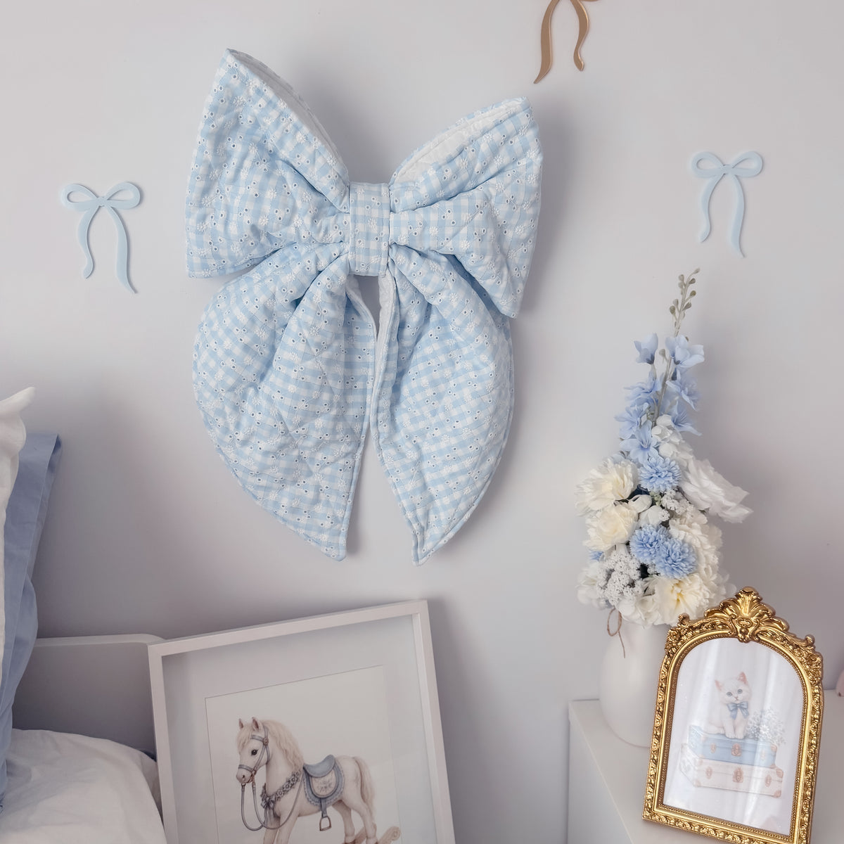 Quilted Wall Bow | Custom Fabrics