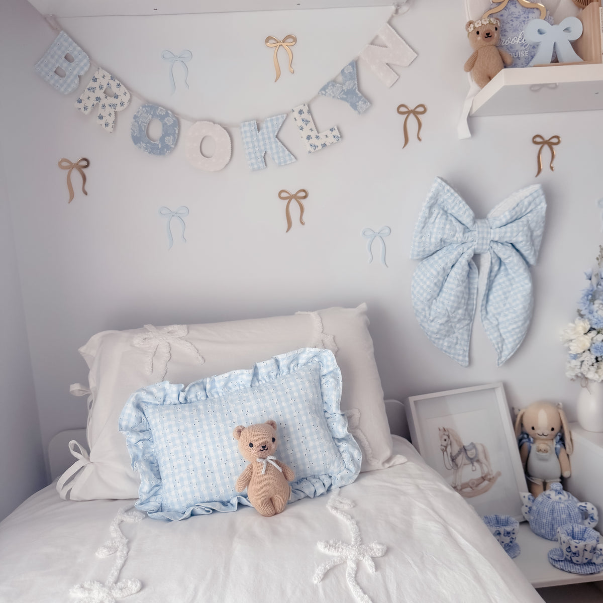 Quilted Wall Bow | Custom Fabrics