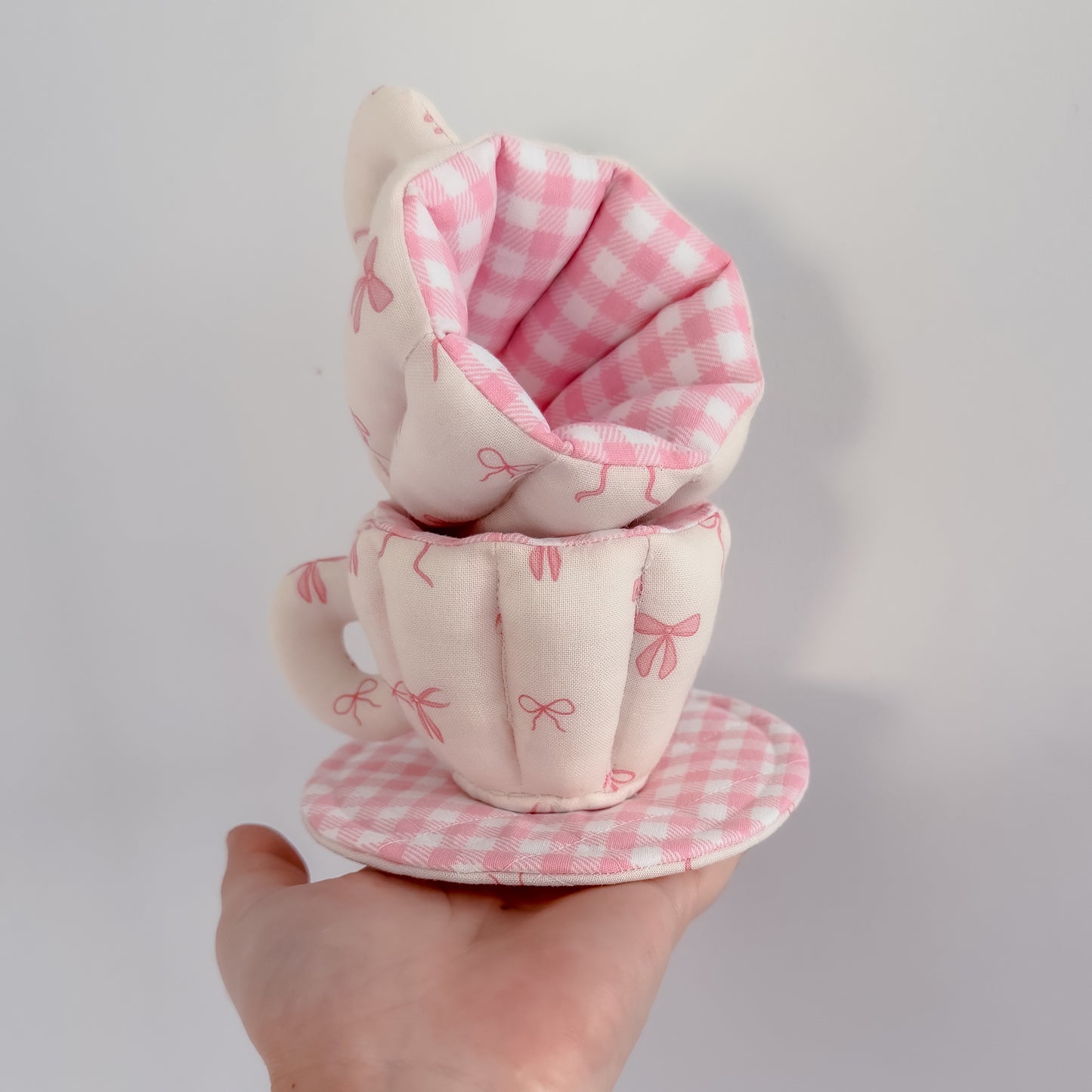 Fabric Tea Cup Set (single) – Custom Fabric options