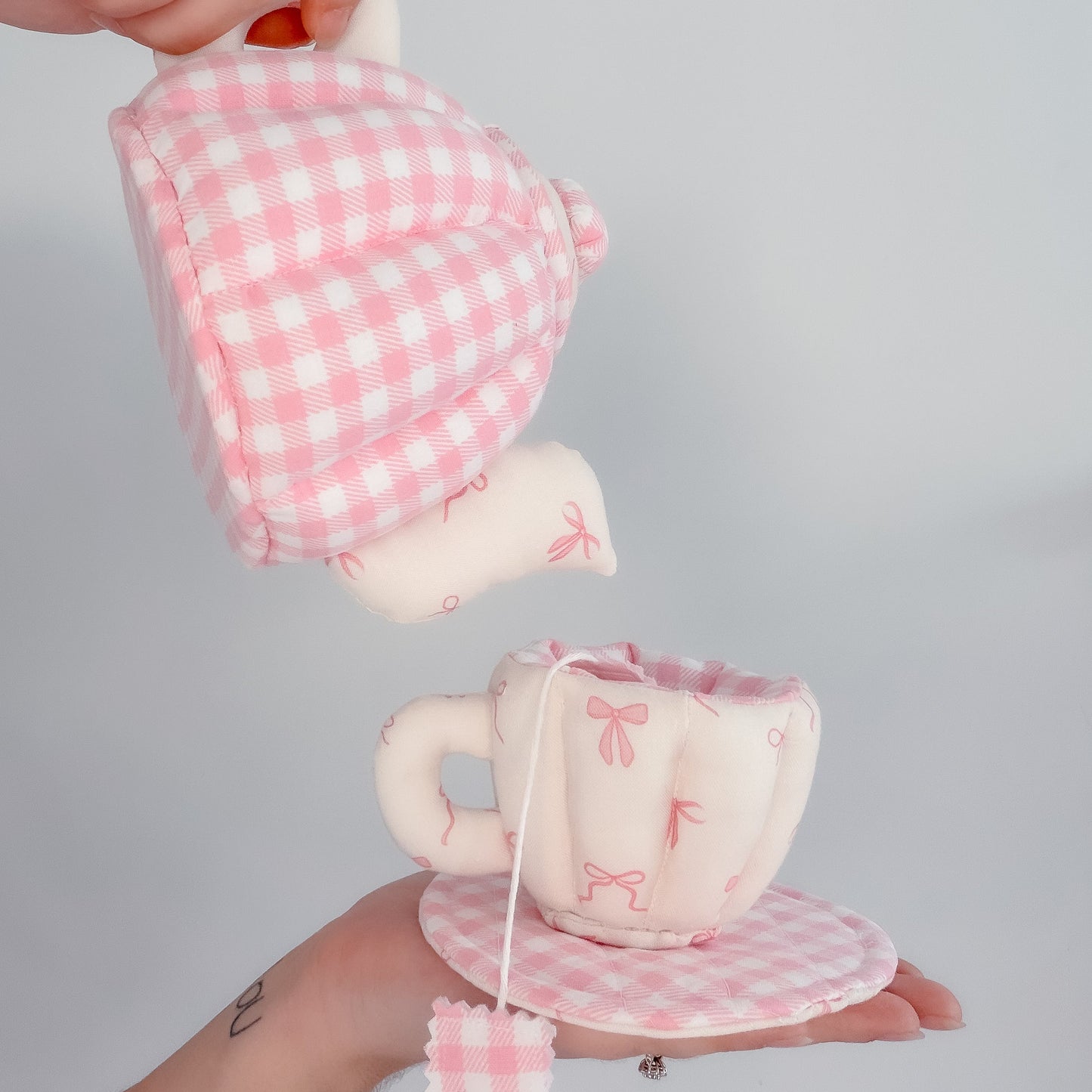 Handmade Fabric Tea Set – Custom Fabric Choice
