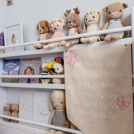 ABC or 123 Banner - Bows