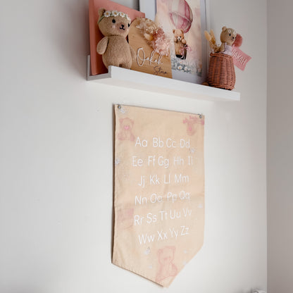 ABC or 123 Banner - Teddy Bears