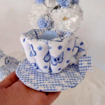 Fabric Tea Cup Set (single) – Custom Fabric options