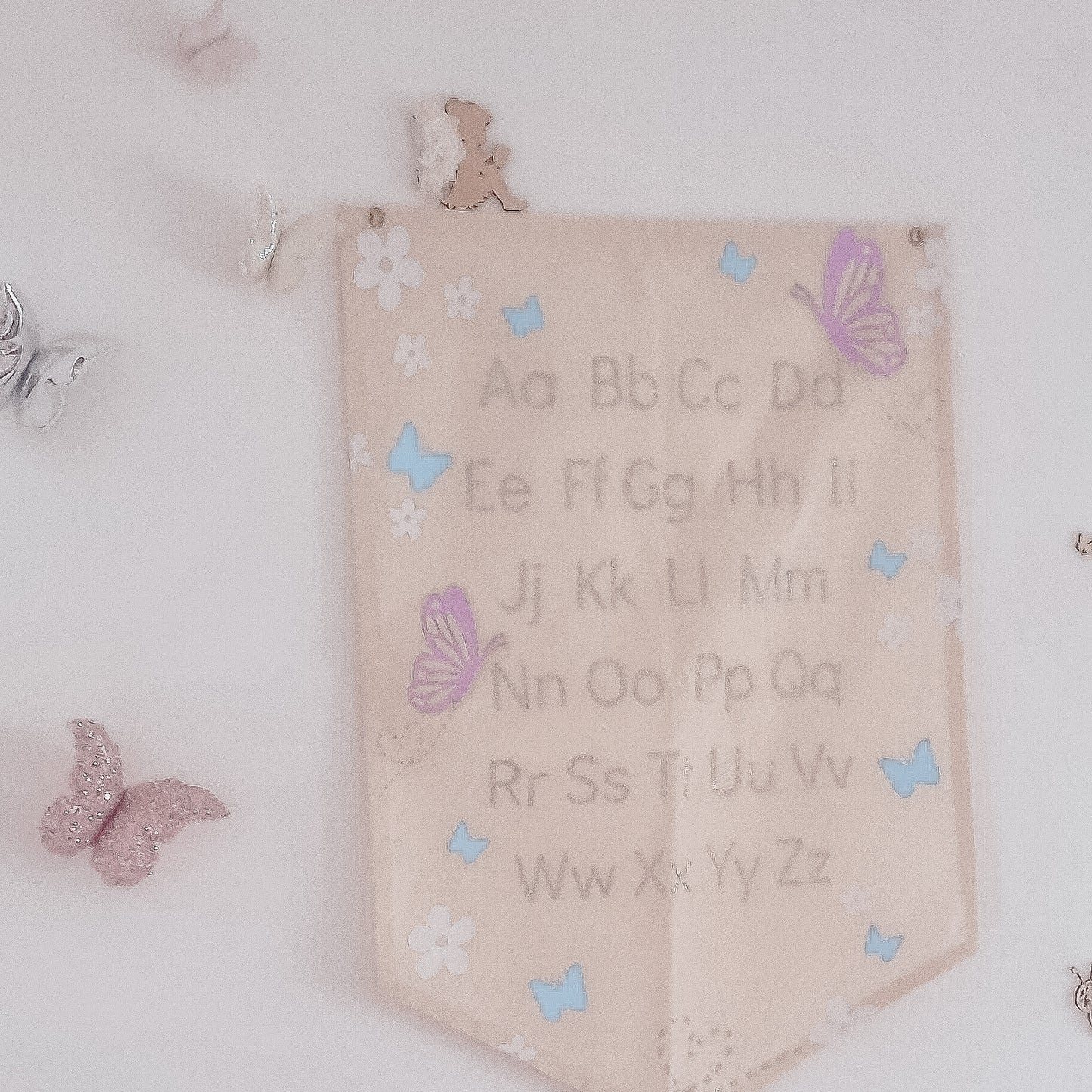 ABC or 123 Banner - Butterflies