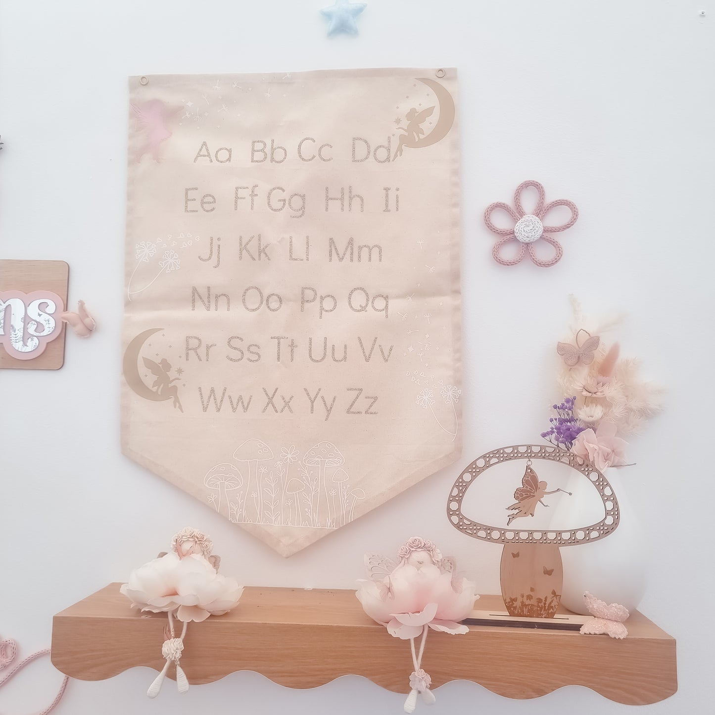 ABC or 123 Banner - Fairies