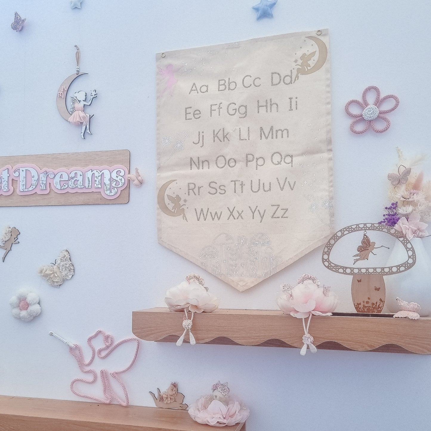 ABC or 123 Banner - Fairies